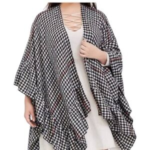 Black and White Checkered Women's Sweater